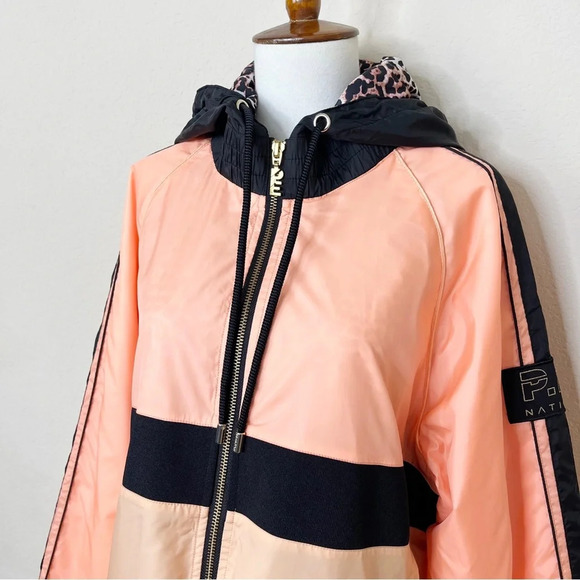 P.E Nation Pink Light Man Down Hooded Jacket - Picture 4 of 11